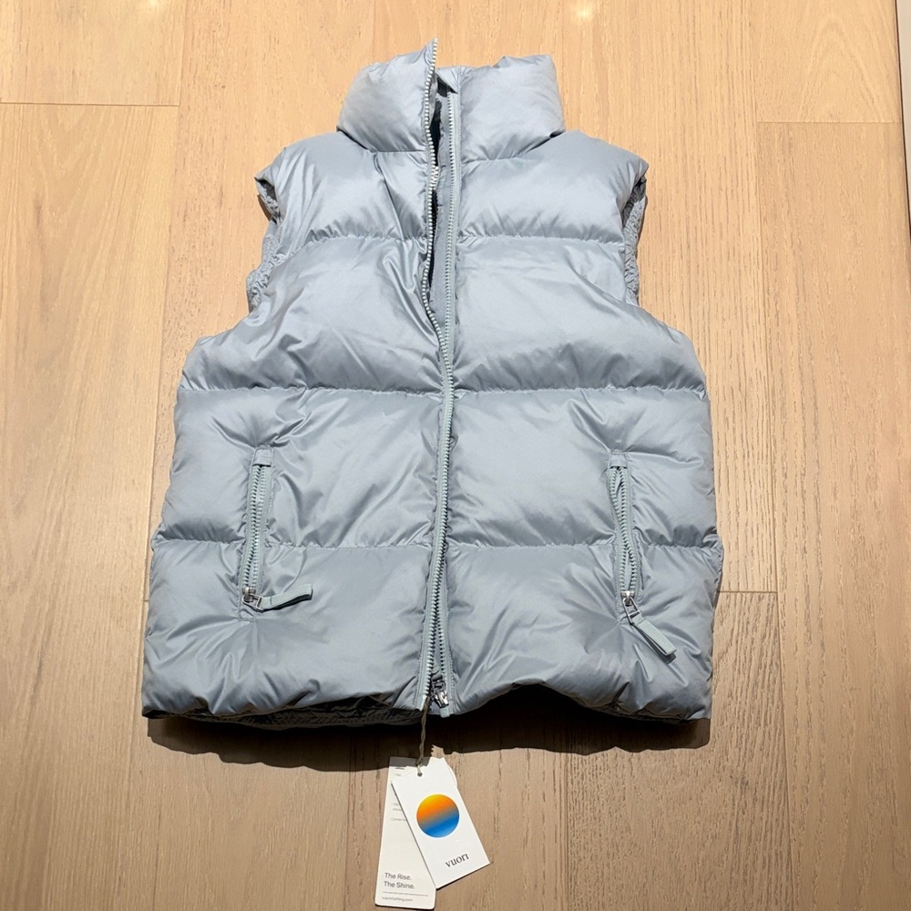 Vuori Hillside Puffer Vest - chalk blue
